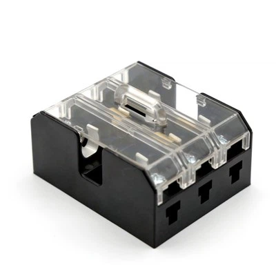 فیوز بلوک 3 راه AGU 10 X 38 با روکش